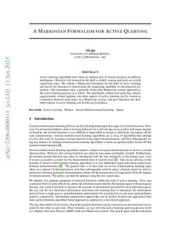 A Markovian Formalism for Active Querying