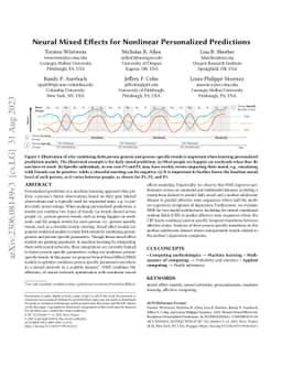 Neural Mixed Effects for Nonlinear Personalized Predictions