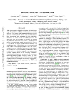 Learning on Graphs under Label Noise