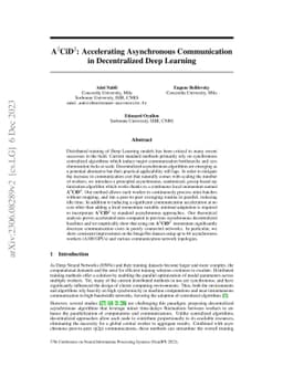 $\textbf{A}^2\textbf{CiD}^2$: Accelerating Asynchronous Communication in
  Decentralized Deep Learning