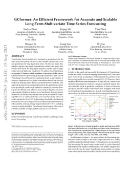 GCformer: An Efficient Framework for Accurate and Scalable Long-Term
  Multivariate Time Series Forecasting
