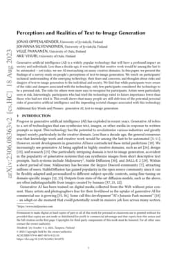 Perceptions and Realities of Text-to-Image Generation