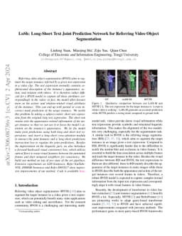 LoSh: Long-Short Text Joint Prediction Network for Referring Video
  Object Segmentation