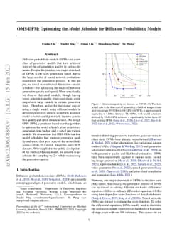 OMS-DPM: Optimizing the Model Schedule for Diffusion Probabilistic
  Models