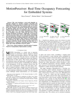 Motion Perceiver: Real-Time Occupancy Forecasting for Embedded Systems