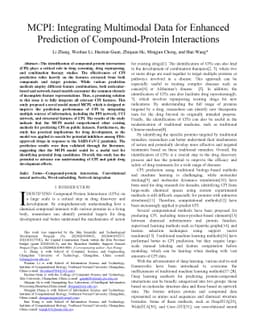 MCPI: Integrating Multimodal Data for Enhanced Prediction of Compound
  Protein Interactions