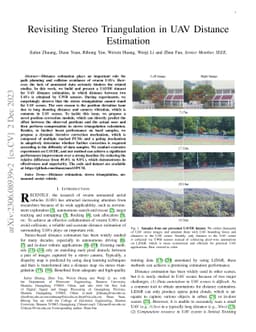 Revisiting Stereo Triangulation in UAV Distance Estimation
