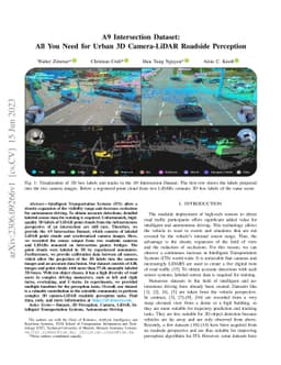 A9 Intersection Dataset: All You Need for Urban 3D Camera-LiDAR Roadside
  Perception