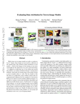 Evaluating Data Attribution for Text-to-Image Models