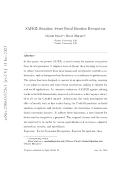 SAFER: Situation Aware Facial Emotion Recognition