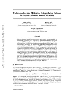 Understanding and Mitigating Extrapolation Failures in Physics-Informed
  Neural Networks