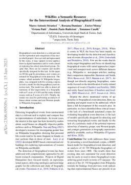 Wikibio: a Semantic Resource for the Intersectional Analysis of
  Biographical Events