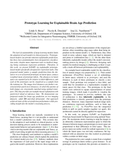 Prototype Learning for Explainable Brain Age Prediction