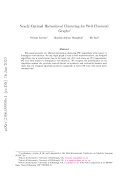 Nearly-Optimal Hierarchical Clustering for Well-Clustered Graphs