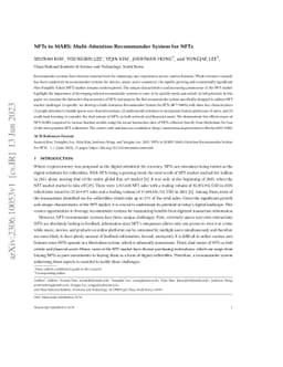 NFTs to MARS: Multi-Attention Recommender System for NFTs
