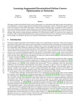 Learning-Augmented Decentralized Online Convex Optimization in Networks