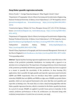 Deep Huber quantile regression networks