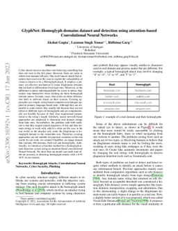 GlyphNet: Homoglyph domains dataset and detection using attention-based
  Convolutional Neural Networks