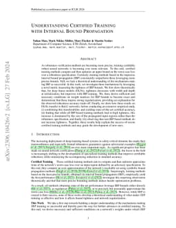 Understanding Certified Training with Interval Bound Propagation