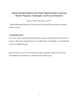 Advancing Biomedicine with Graph Representation Learning: Recent
  Progress, Challenges, and Future Directions