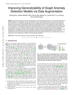 Improving Generalizability of Graph Anomaly Detection Models via Data
  Augmentation