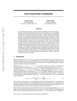 Score-based Data Assimilation