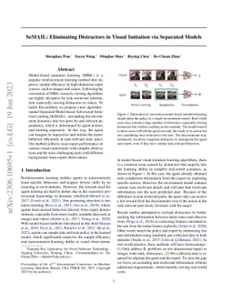 SeMAIL: Eliminating Distractors in Visual Imitation via Separated Models