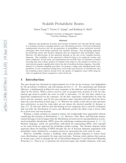 Scalable Probabilistic Routes
