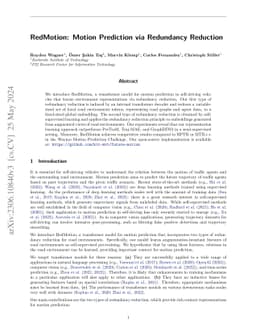 RedMotion: Motion Prediction via Redundancy Reduction