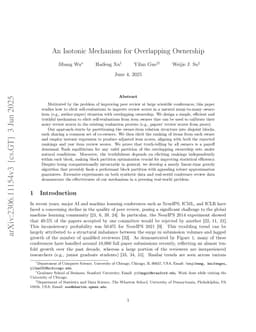 An Isotonic Mechanism for Overlapping Ownership