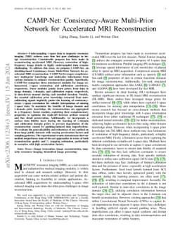 CAMP-Net: Consistency-Aware Multi-Prior Network for Accelerated MRI
  Reconstruction