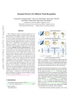 Dynamic Perceiver for Efficient Visual Recognition