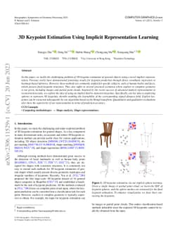 3D Keypoint Estimation Using Implicit Representation Learning