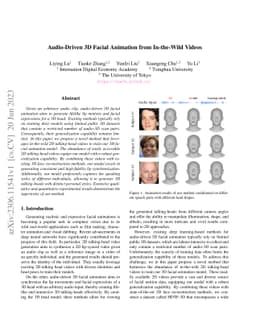 Audio-Driven 3D Facial Animation from In-the-Wild Videos