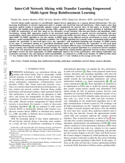 Inter-Cell Network Slicing With Transfer Learning Empowered Multi-Agent
  Deep Reinforcement Learning