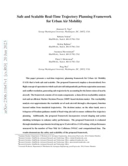 Safe and Scalable Real-Time Trajectory Planning Framework for Urban Air
  Mobility