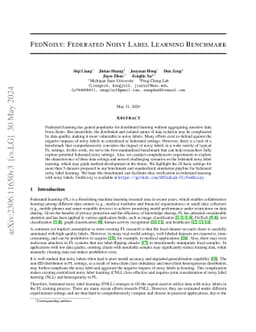 FedNoisy: Federated Noisy Label Learning Benchmark