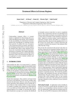 Treatment Effects in Extreme Regimes