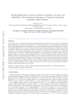 Residual-Based Error Corrector Operator to Enhance Accuracy and
  Reliability of Neural Operator Surrogates of Nonlinear Variational
  Boundary-Value Problems