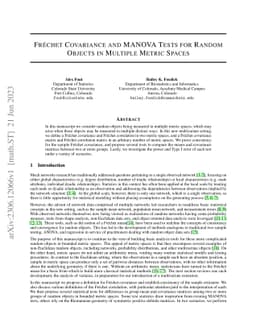 Fréchet Covariance and MANOVA Tests for Random Objects in Multiple
  Metric Spaces
