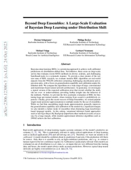 Beyond Deep Ensembles: A Large-Scale Evaluation of Bayesian Deep
  Learning under Distribution Shift