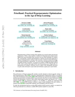 PriorBand: Practical Hyperparameter Optimization in the Age of Deep
  Learning
