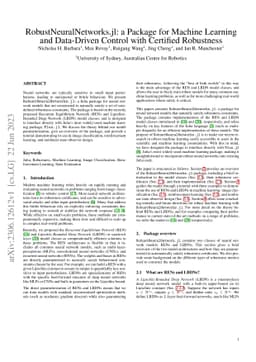 RobustNeuralNetworks.jl: a Package for Machine Learning and Data-Driven
  Control with Certified Robustness