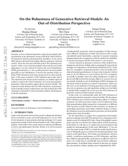 On the Robustness of Generative Retrieval Models: An Out-of-Distribution
  Perspective