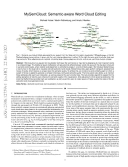 MySemCloud: Semantic-aware Word Cloud Editing