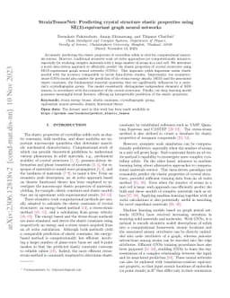 StrainTensorNet: Predicting crystal structure elastic properties using
  SE(3)-equivariant graph neural networks