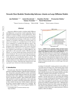 Towards More Realistic Membership Inference Attacks on Large Diffusion
  Models