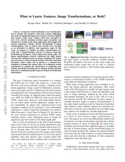 What to Learn: Features, Image Transformations, or Both?