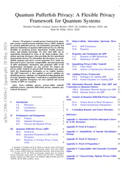 Quantum Pufferfish Privacy: A Flexible Privacy Framework for Quantum
  Systems