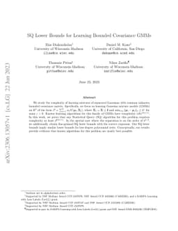 SQ Lower Bounds for Learning Bounded Covariance GMMs